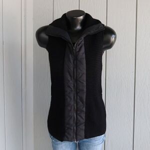 Eileen Fisher Merino Wool Zip Up Vest